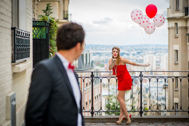Paris photo session anniversary photography in Paris