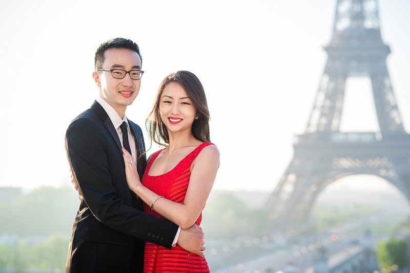 Parent pleaser in front of the Eiffel Tower