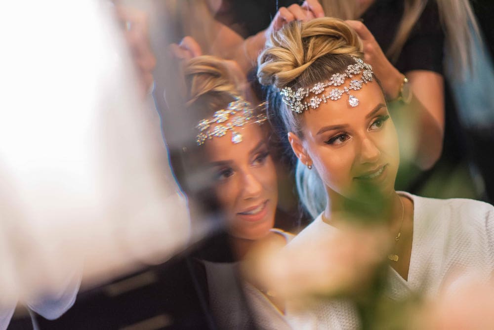 Bride getting ready for her wedding day Bride getting ready for her wedding day