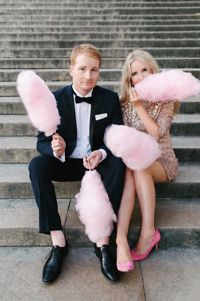 engagement photo ideas cotton candy
