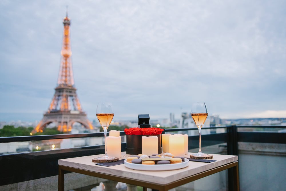 Eifel Tower Proposal - LV Wedding Connection